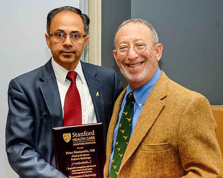 Peter honored by Stanford Department of Radiology